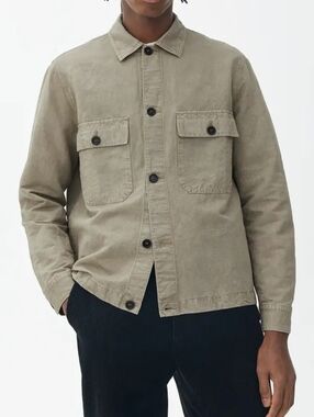 Arket utility crisp Cotton&linen blend Button-Up Jacket